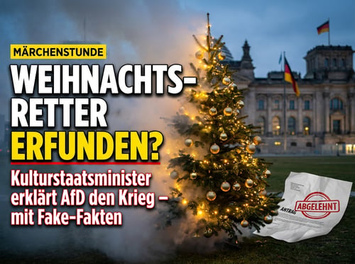 Der selbsternannte Weihnachts-Retter: Wenn ein Kulturstaatsminister mit Märchen gegen die Opposition zu Felde zieht