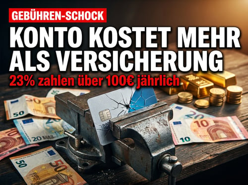 Der teure Preis fürs eigene Geld: Wenn das Girokonto mehr kostet als so manche Versicherung