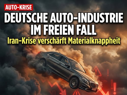 Deutsche Autoindustrie im freien Fall: Iran-Krise versetzt der Schlüsselbranche den nächsten Stoß
