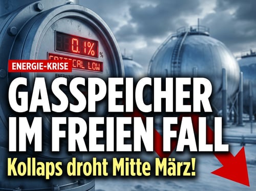 Deutschlands Gasspeicher im freien Fall: Droht der Kollaps noch vor Frühlingsende?
