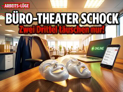 Die große Produktivitäts-Lüge: Zwei Drittel der Deutschen spielen im Büro nur Theater