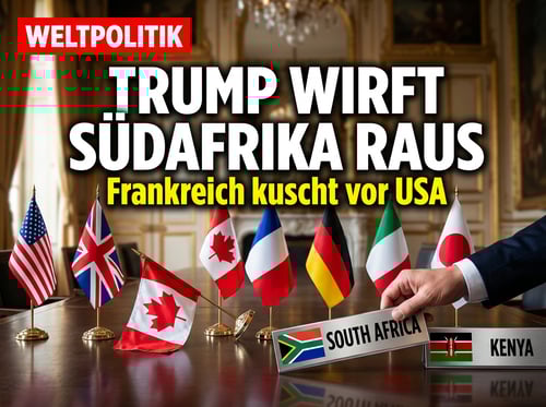 Diplomatischer Eklat: Trump drängt Südafrika vom G7-Gipfel – Frankreich knickt ein