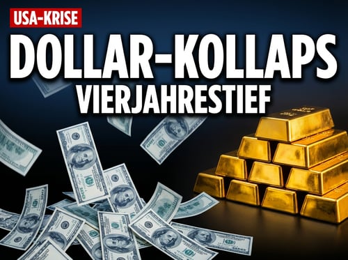 Dollar-Desaster: US-Währung stürzt auf Vierjahrestief – Händler flüchten in Rekordtempo