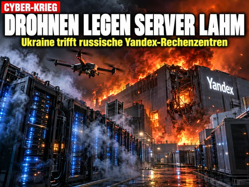 Drohnen gegen „Russlands Google“: Kiew legt Yandex-Server lahm!