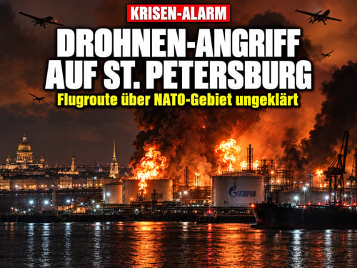 Drohnen-Hagel auf St. Petersburg: Flogen sie über NATO-Gebiet?
