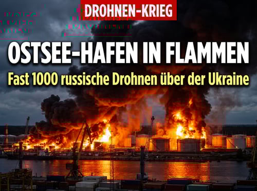 Drohnenkrieg eskaliert: Russlands Ostsee-Hafen in Flammen – Ukraine unter beispiellosem Dauerbeschuss