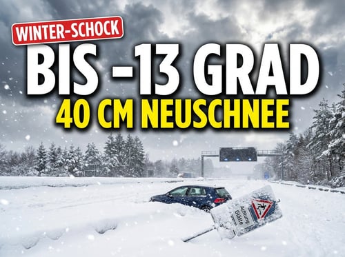 Eisige Realität: Deutschland versinkt im Schnee – bis zu minus 13 Grad und 40 Zentimeter Neuschnee