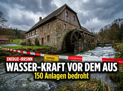 Energiewende-Wahnsinn: Berlin opfert hunderte Wasserkraftwerke auf dem Altar der Bürokratie