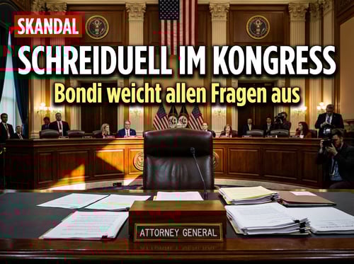 Epstein-Skandal: US-Justizministerin Bondi liefert sich Schreiduell im Kongress – und weicht allen Fragen aus