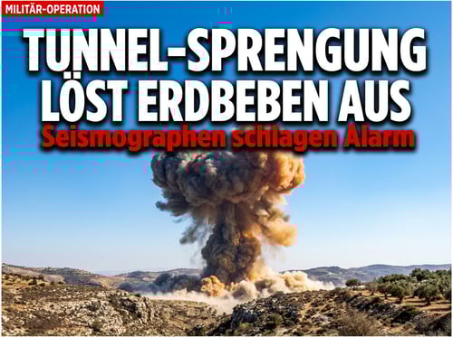 Erdbeben durch Sprengung: Israels Armee zerstört gigantischen Hisbollah-Tunnel im Libanon
