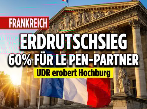 Erdrutschsieg in Frankreich: Le Pen-Verbündeter triumphiert mit fast 60 Prozent