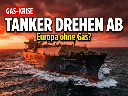 Europas Gasversorgung in Gefahr: LNG-Tanker drehen ab und steuern Richtung Asien