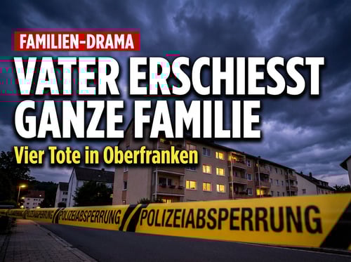 Familientragödie in Oberfranken: Vater erschießt Frau und Kinder – dann sich selbst