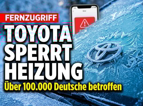 Fernabschaltung der Standheizung: Toyota-Konzern lässt über 100.000 Autobesitzer im Kalten stehen