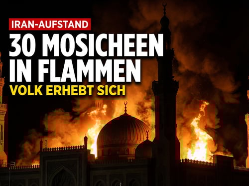 Flammen der Freiheit: Iraner erheben sich gegen das Mullah-Regime – 30 Moscheen in Brand gesetzt