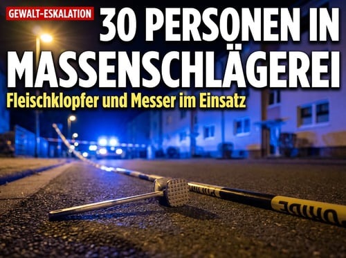 Fleischklopfer und Messer: Massenschlägerei syrischer Großfamilien erschüttert saarländische Kleinstadt