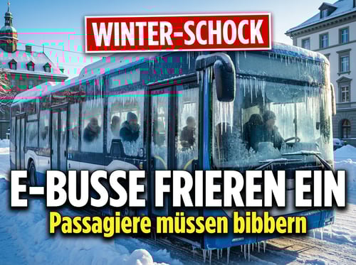 Frieren für die Energiewende: Schweizer E-Busse kapitulieren vor dem Winter