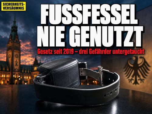 Fußfessel-Gesetz seit 2019 – in Hamburg kein einziges Mal genutzt