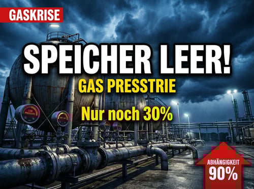 Gaskrise in Deutschland: Industrie fordert strategische Reserve – ein Offenbarungseid der Energiewende