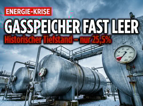 Gasspeicher auf historischem Tiefstand: Deutschland schlittert sehenden Auges in die Versorgungskrise