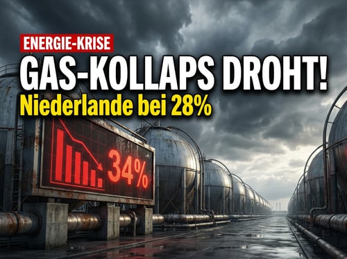 Gasspeicher im freien Fall: Droht Deutschland der Energie-Kollaps durch niederländischen Lieferausfall?