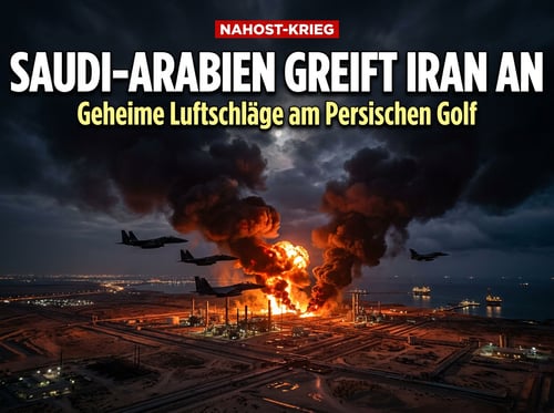 Geheime Luftschläge: Saudi-Arabien greift Iran direkt an – der Nahe Osten brennt
