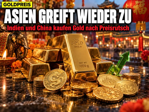 Gold-Rabatt lockt Asien: Indien und China greifen wieder zu!