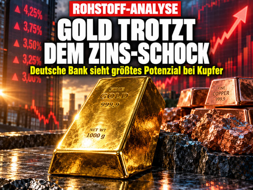 Gold trotzt dem Zins-Schock: Deutsche Bank sieht Kupfer als Joker!