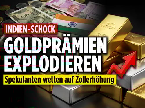 Goldprämien in Indien explodieren: Spekulanten wetten auf drastische Zollerhöhungen