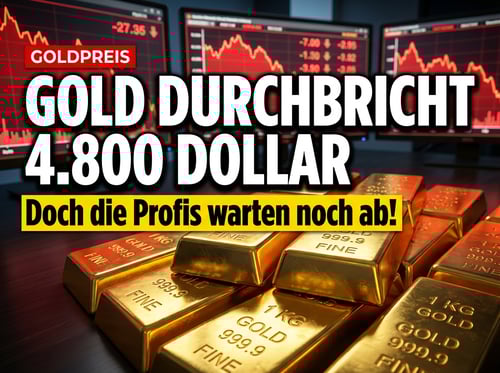 Goldpreis durchbricht 4.800-Dollar-Marke – Doch das große Geld wartet noch ab