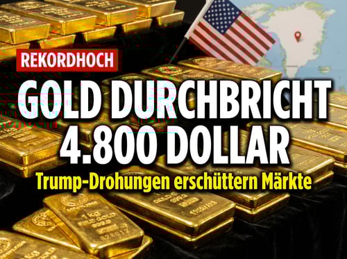 Goldpreis durchbricht 4.800-Dollar-Marke: Trumps Grönland-Drohungen erschüttern das Vertrauen in US-Vermögenswerte