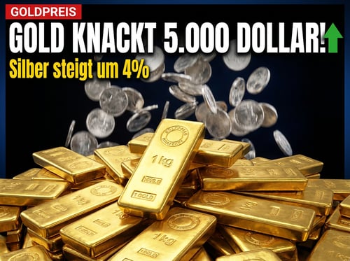 Goldpreis durchbricht 5.000-Dollar-Marke: Edelmetalle trotzen dem Chaos an den Märkten