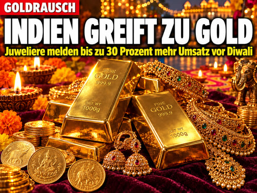 Goldrausch vor Diwali: Indien kauft – und der Staat tritt auf die Bremse