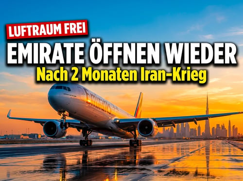 Golfregion atmet auf: Emirate öffnen Luftraum nach zwei Monaten Iran-Krieg wieder vollständig