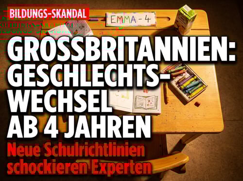 Großbritannien erlaubt Vierjährigen den „Geschlechtswechsel" in der Schule – ein zivilisatorischer Tiefpunkt