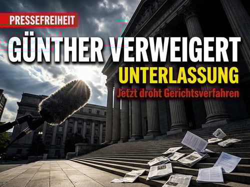 Günthers Staatskanzlei verweigert Unterlassungserklärung – Pressefreiheit vor Gericht