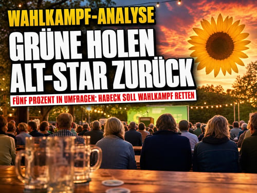 Habeck-Comeback im Biergarten: Grüne holen ihren Star aus dem Ruhestand