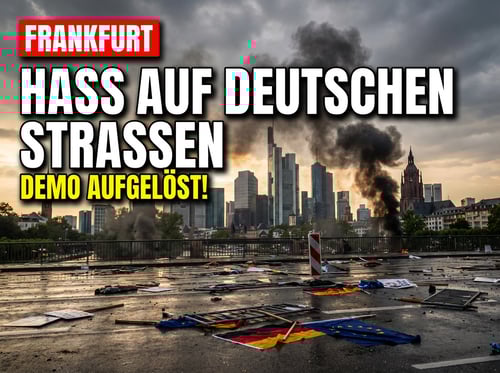 Hass auf deutschen Straßen: Polizei muss anti-israelische Demo in Frankfurt auflösen