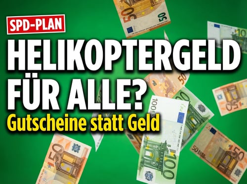 Helikoptergeld mit grünem Anstrich: SPD will „Energiewende-Gutscheine" verteilen