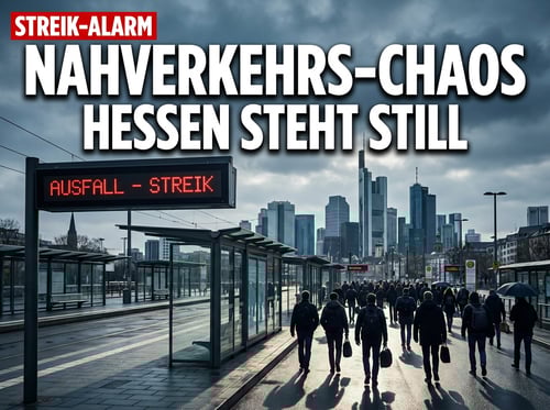 Hessen droht Nahverkehrs-Chaos: Ver.di legt den ÖPNV lahm
