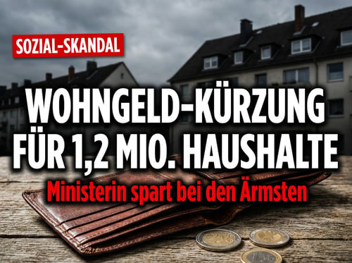 Hubertz greift den Ärmsten ans Portemonnaie: Wohngeld-Kürzung als bequemer Spar-Trick