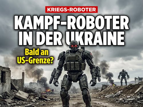 Humanoide Kampfroboter in der Ukraine getestet – und bald an der US-Grenze?