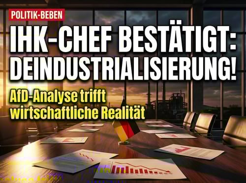 IHK-Chef warnt vor AfD-Wirtschaftspolitik – und entlarvt dabei das Versagen der Altparteien
