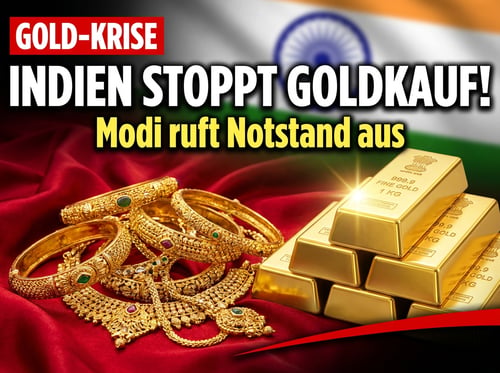 Indien im Gold-Ausnahmezustand: Modi bittet sein Volk um Verzicht – die Devisenreserven schmelzen