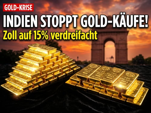 Indien zieht die Daumenschrauben an: Goldzoll auf 15 Prozent verdreifacht – ein Offenbarungseid der Währungspolitik