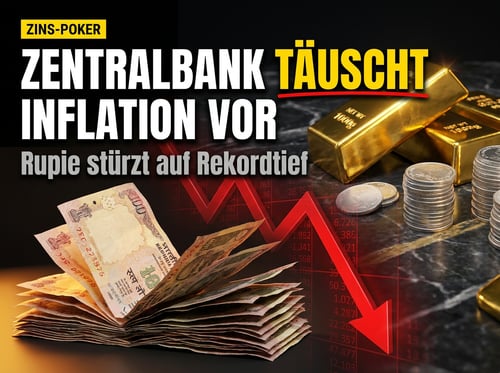 Indiens Notenbank friert die Zinsen ein – und blendet ausgerechnet Edelmetalle aus der Inflationsrechnung aus