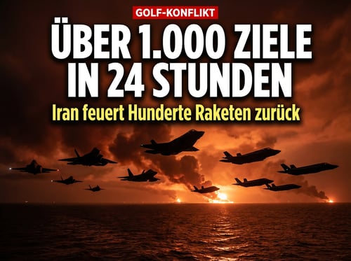 Inferno am Golf: US-Militär zerschlägt über 1.000 iranische Ziele in nur 24 Stunden