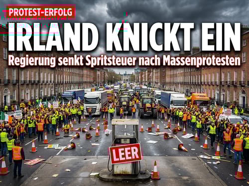 Irland knickt ein: Massenproteste gegen Spritpreise zwingen Regierung in die Knie