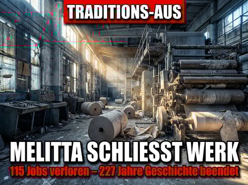 Jahrhundertealte Tradition zerstört: Melitta opfert historisches Werk dem globalen Wettbewerb