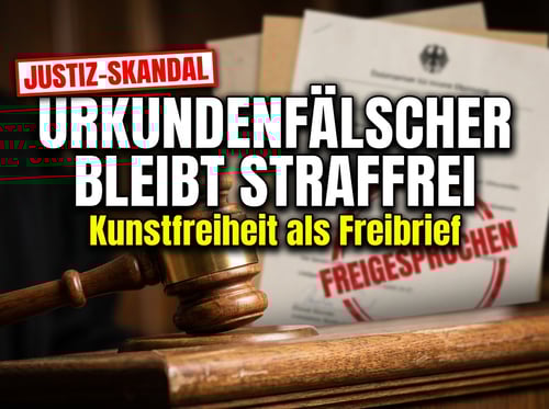 Justizskandal: Urkundenfälscher bleibt straffrei – Kunstfreiheit als Freibrief für linksradikale Aktionen